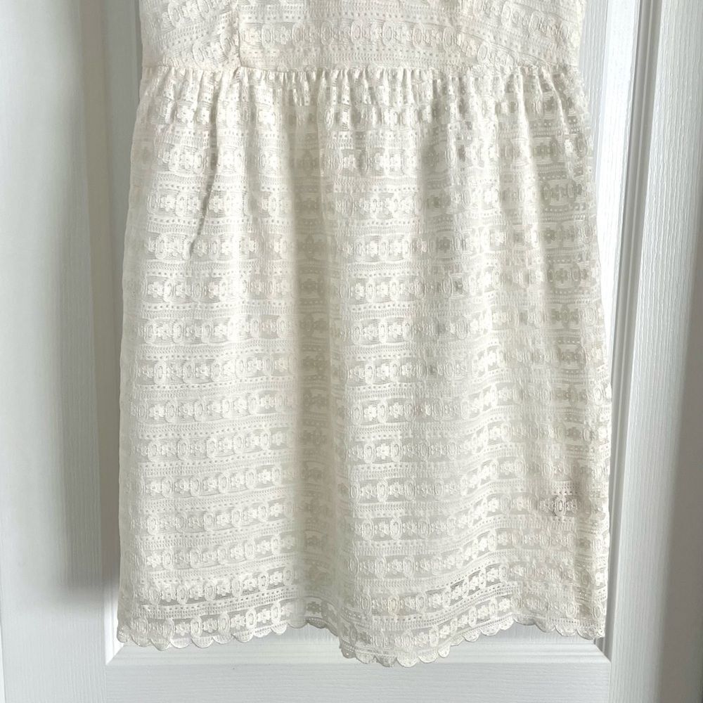 Free People Candy Ivory Lace Vintage Inspired Mini Dress - Picture 7 of 14